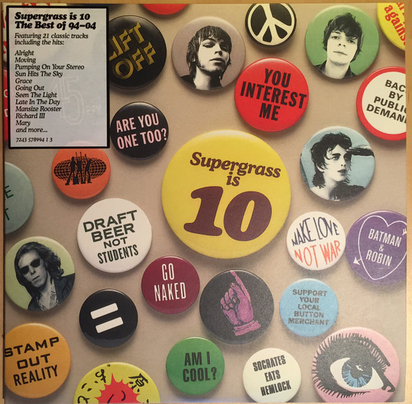 Album cover for Supergrass Is 10 - The Best Of 94-04 - Supergrass