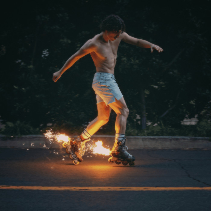 Album cover for Fireworks & Rollerblades - Benson Boone