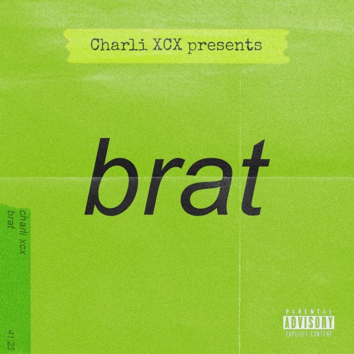 Album cover for BRAT - Charli XCX