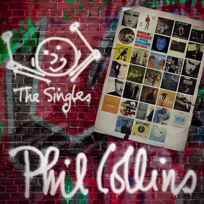 Album cover for The Singles - Phil Collins