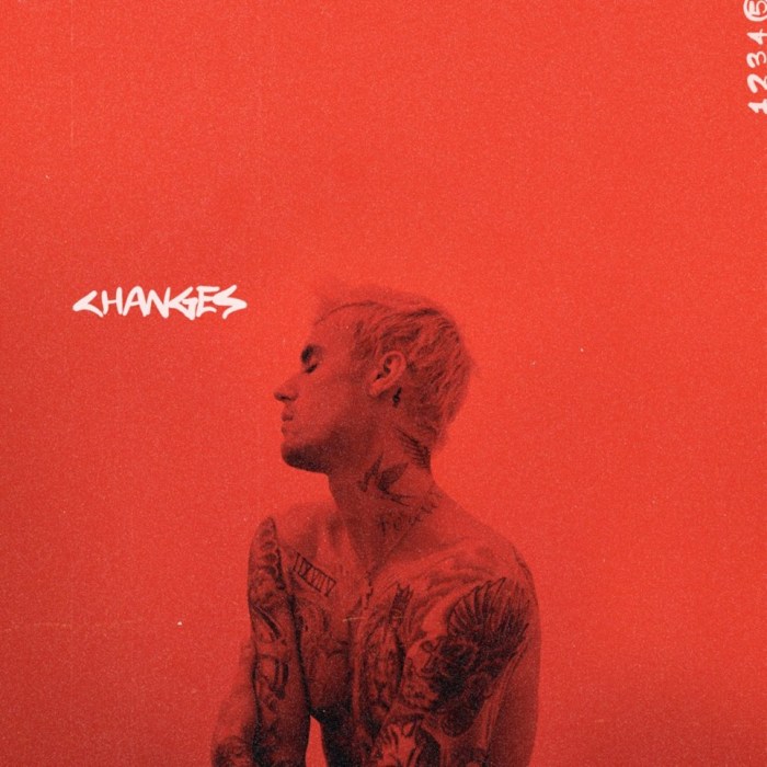Album cover for Changes - Justin Bieber