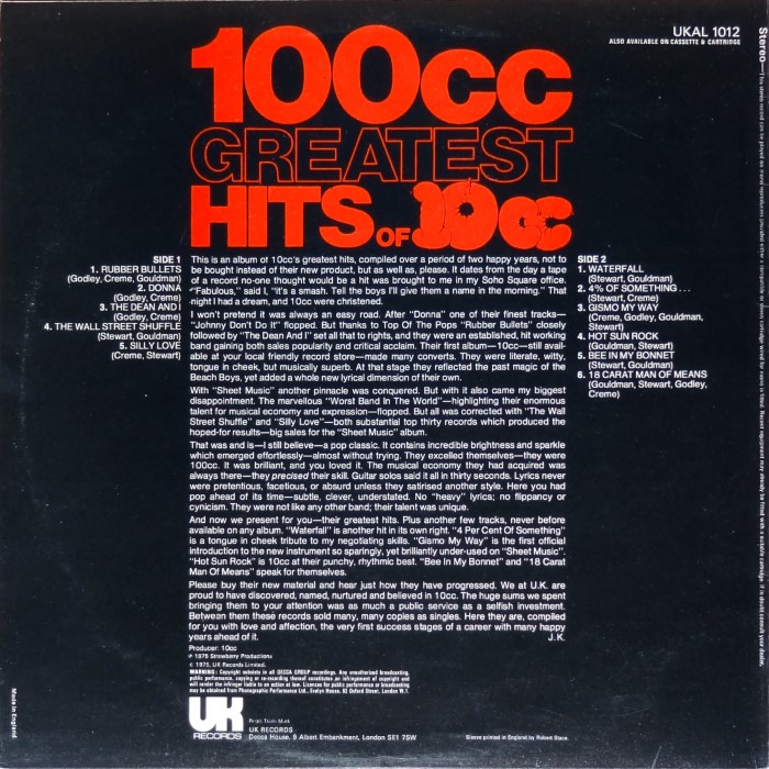 100cc: Greatest Hits of 10cc
