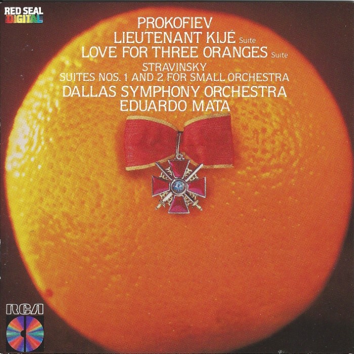 Prokofiev - Lieutenant Kije Suite, Love for Three Oranges Suite / Stravinsky - Suites Nos. 1 and 2 for Small Orchestra (Dallas Symphony Orchestra feat. conductor: Eduardo Mata)