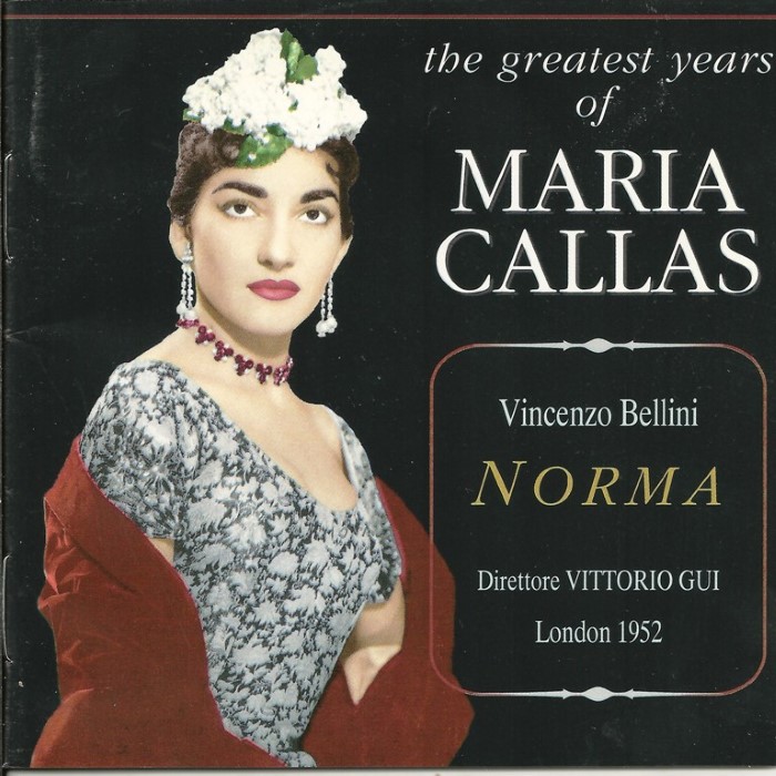 Norma (Orchestra and Chorus of the Royal Opera House Covent Garden, feat. conductor: Vittorio Gui, singers: Callas, Stignani, Sutherland, Picci)