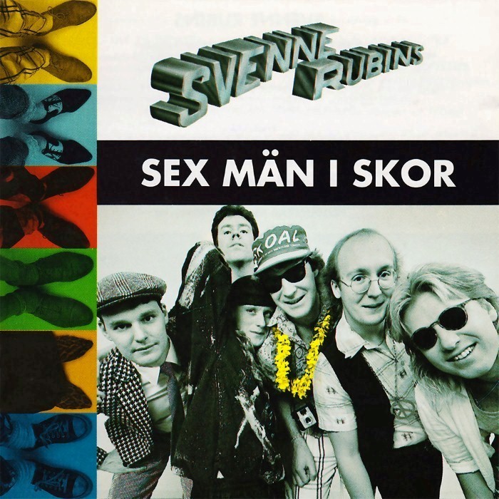 Sex män i skor