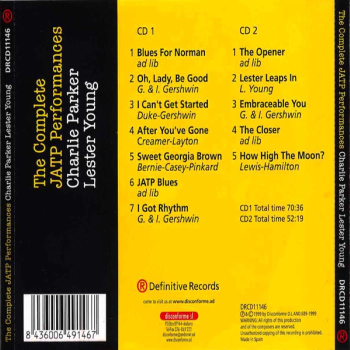 The Complete JATP Performances