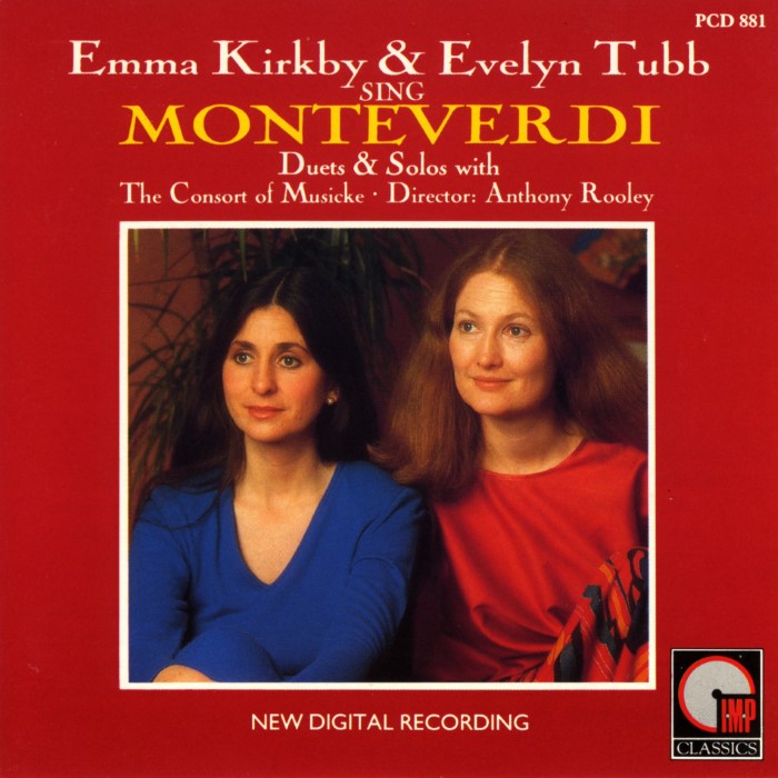 Duets & Solos (The Consort of Musicke feat. director: Anthony Rooley, soprano: Emma Kirby, soprano: Evelyn Tubb)